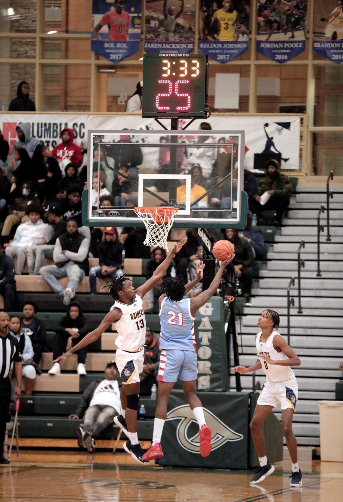 A 35-second shot clock was used at games in the 2022 Chick-fil-A Classic holiday basketball tournament at River Bluff High School.
