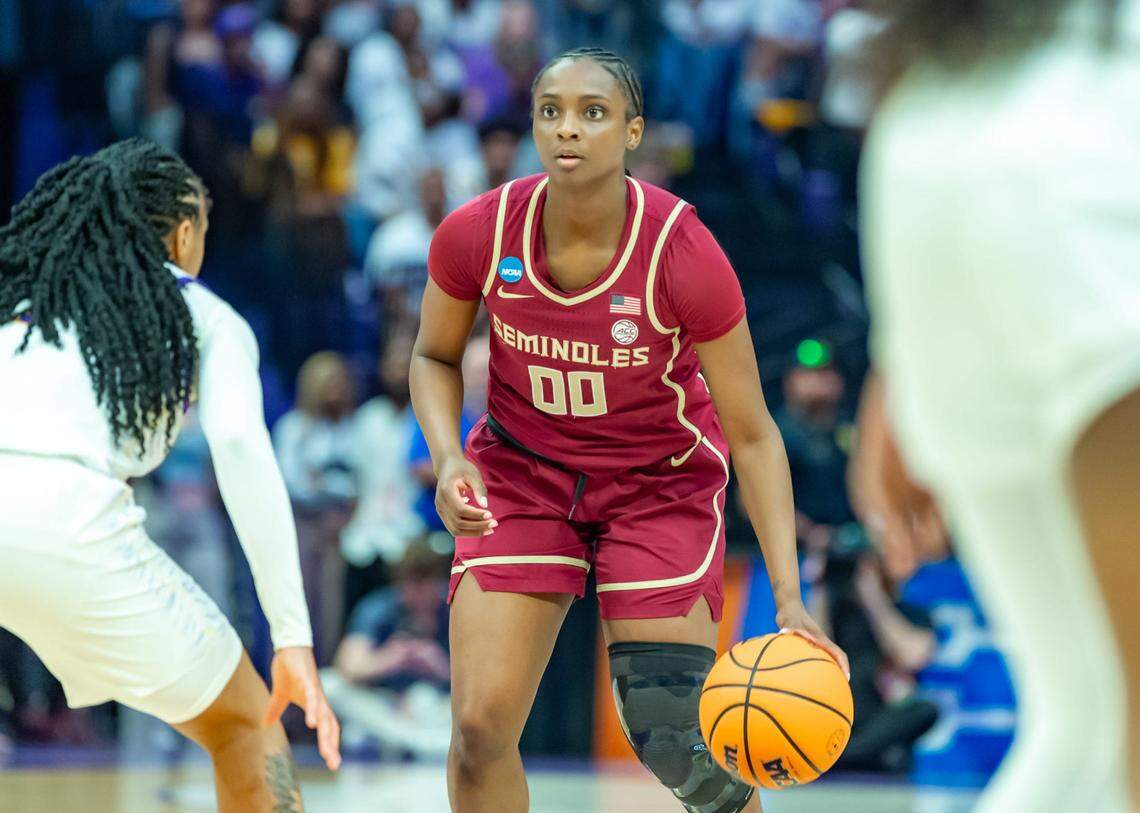 Ta’Niya Latson 00, LSU Tigers take on Florida State in the second round of the NCAA Womens Basketball Tournament in Baton Rouge, LA. Monday, March 24, 2025.