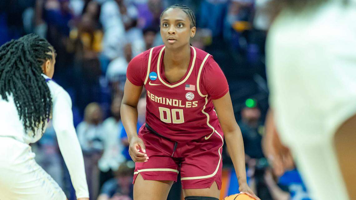 Ta’Niya Latson 00, LSU Tigers take on Florida State in the second round of the NCAA Womens Basketball Tournament in Baton Rouge, LA. Monday, March 24, 2025.