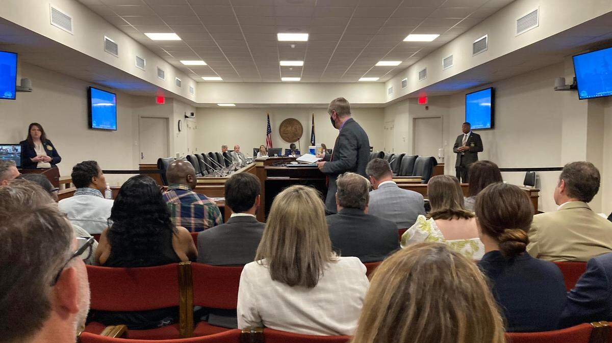 Critics packed a hearing room in April to complain about plans to break up DHEC, the state’s environmental and health agency.