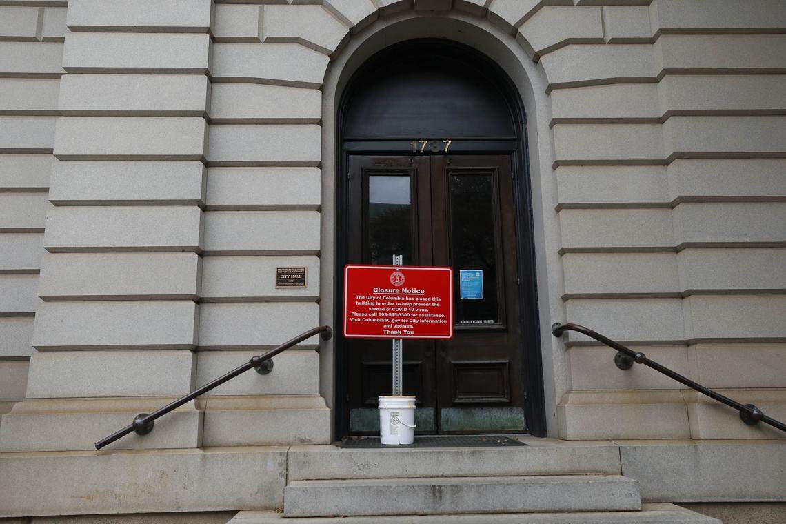 Columbia City Hall is closed as a preventive measure to slow the spread of the coronavirus.