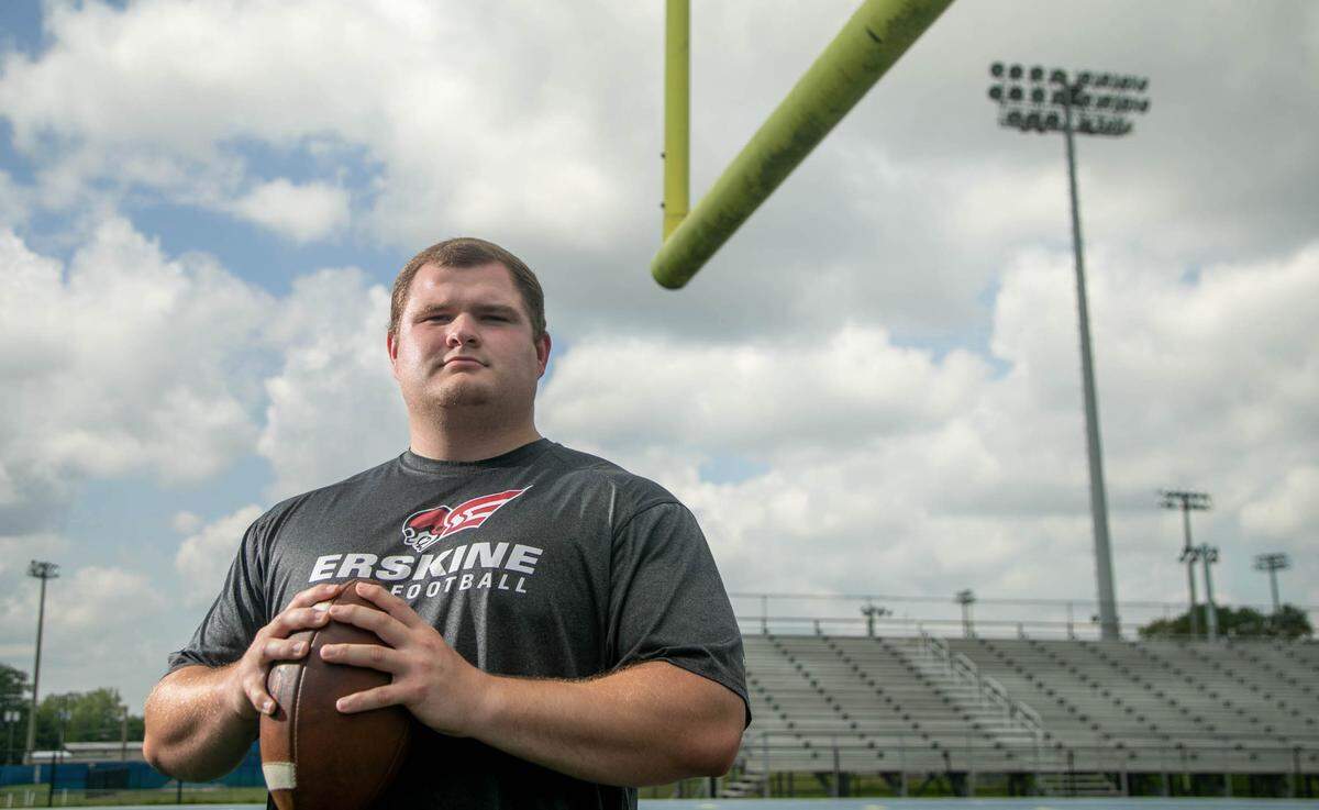 Offensive lineman Collyn Richardson, who played for Airport, will be on the Erskine College football team this year.