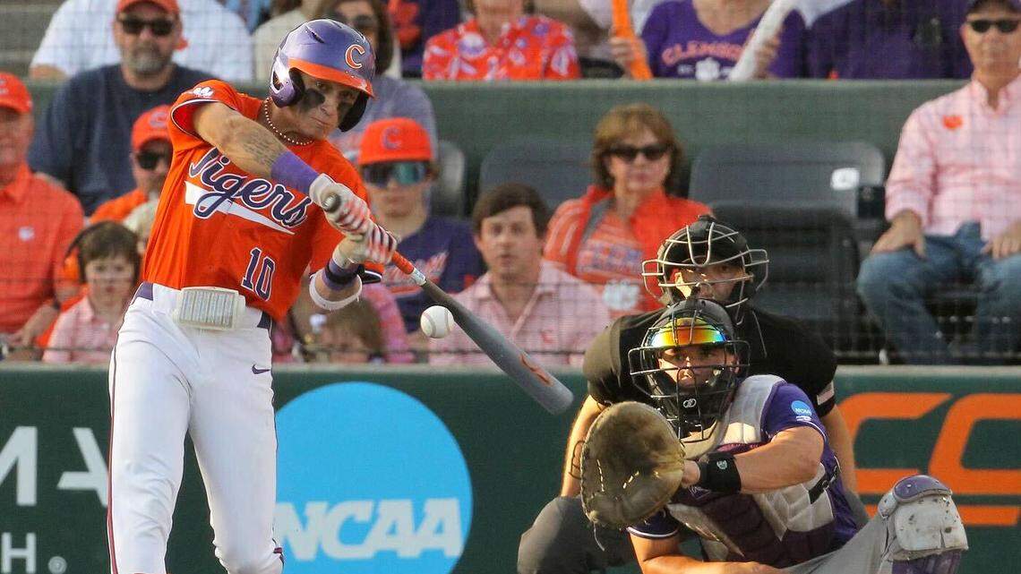 Clemson’s Cam Cannarella swings Friday in the NCAA opener against High Point.