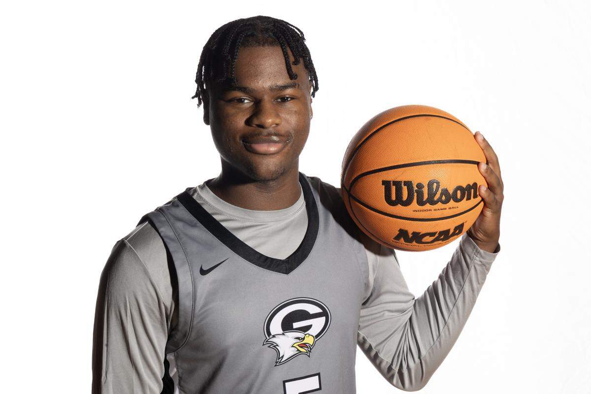 Gray Collegiate’s LJ Britt 5 on Wednesday, November 20, 2024.