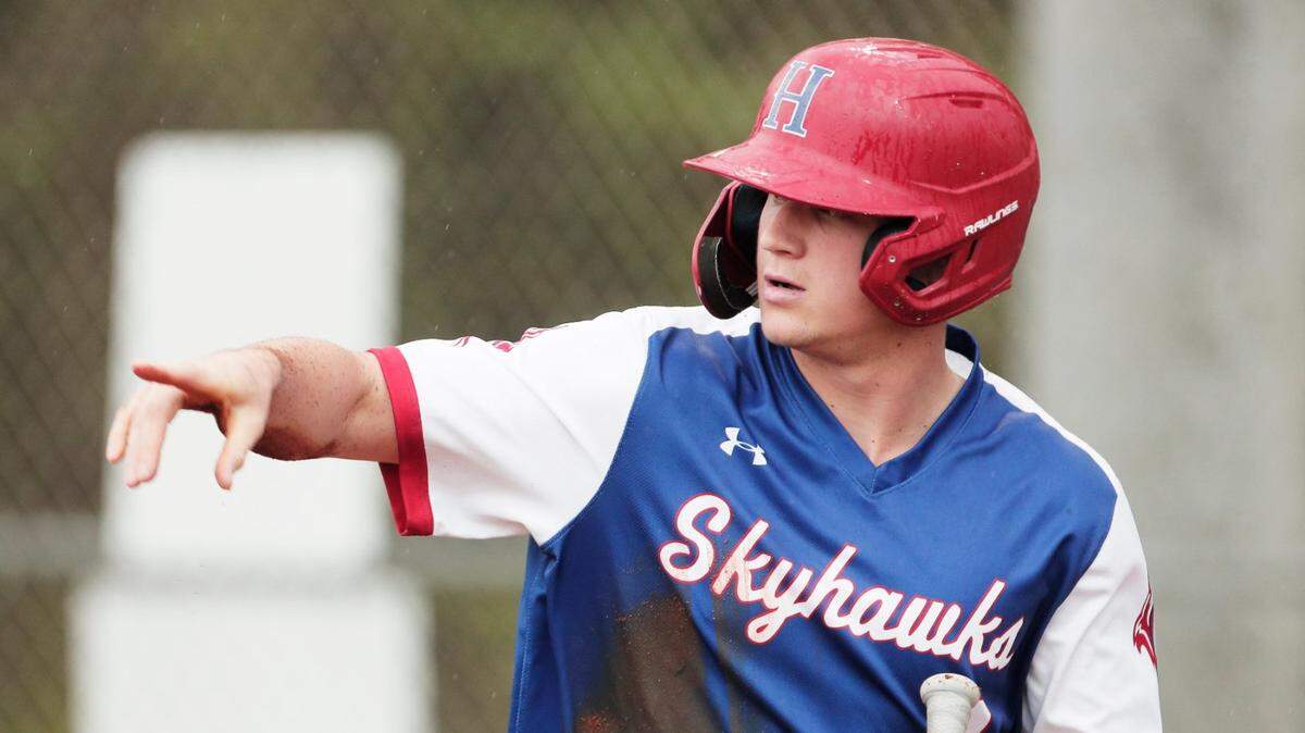 Hammond School’s Tucker Toman plays baseball against Cardinal Newman on Wednesday, April 6, 2022.