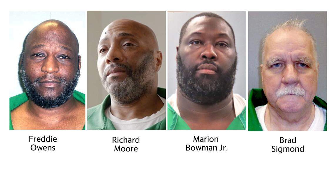 Left to right, Freddie Owens, Richard Moore, Marion Bowman Jr. and Brad Sigmond have been executed since South Carolina resumed the death penalty in september 2024.