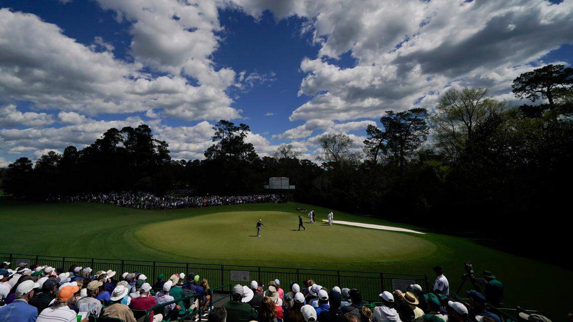 The Masters’ second round continues Friday at Augusta National Golf Club.
