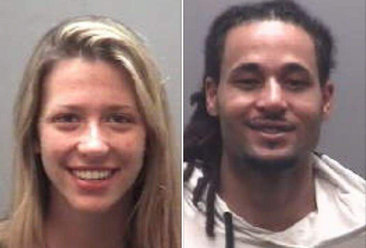 Amanda Lynn Starr, left, and Christopher Gray Stevenson, are charged with felony first-degree kidnapping, felony sexual servitude of an adult victim and felony promoting prostitution for profits.