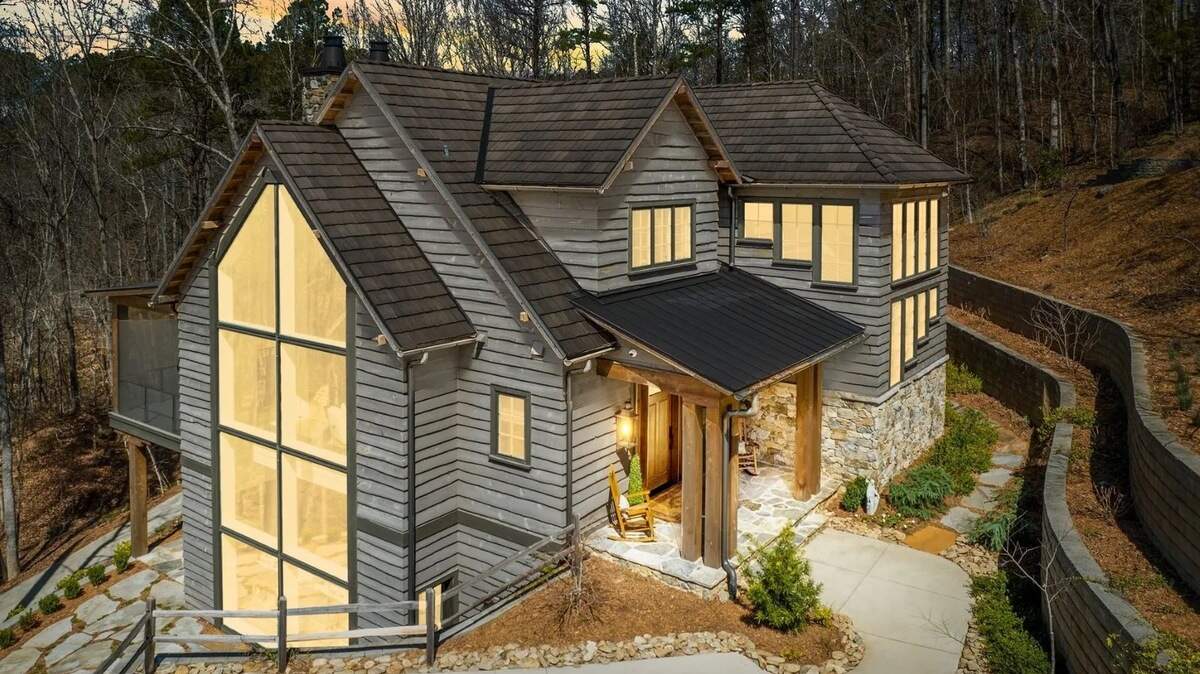 An outside image of a $4.1 million luxury home for sale at 510 S Point Blvd., Sunset in South Carolina.