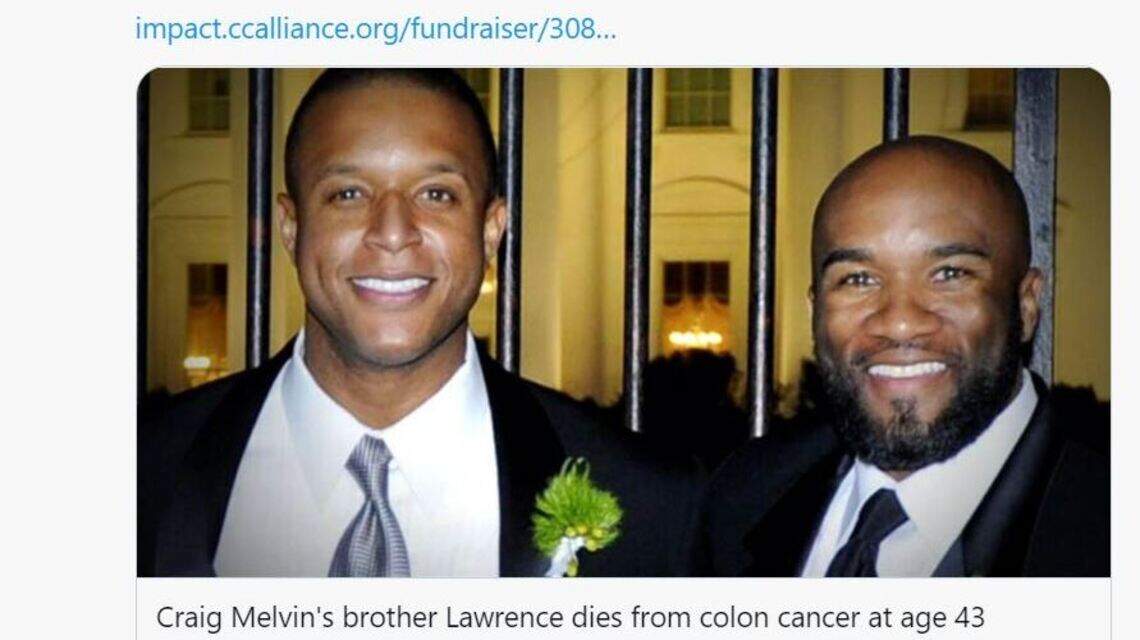 Craig Melvin’s brother, a pastor in SC, dies of colon cancer