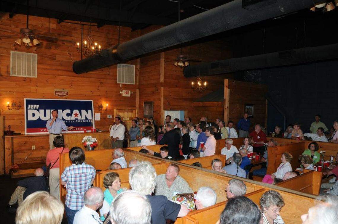 About 2,000 people attend U.S. Rep. Jeff Duncan’s annual Faith and Freedom BBQ at the Anderson Sports and Entertainment Center. The event started in 2011 at Creekside Barbeque in Anderson with 400 attendees, “I didn’t know what I would get, but we had standing room only,” Duncan said of the 2011 event.