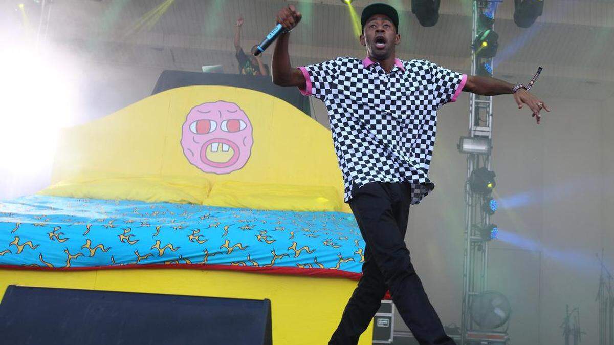 Tyler The Creator performs at the Lollapalooza Music Festival in Grant Park on Saturday, Aug. 1, 2015, in Chicago.