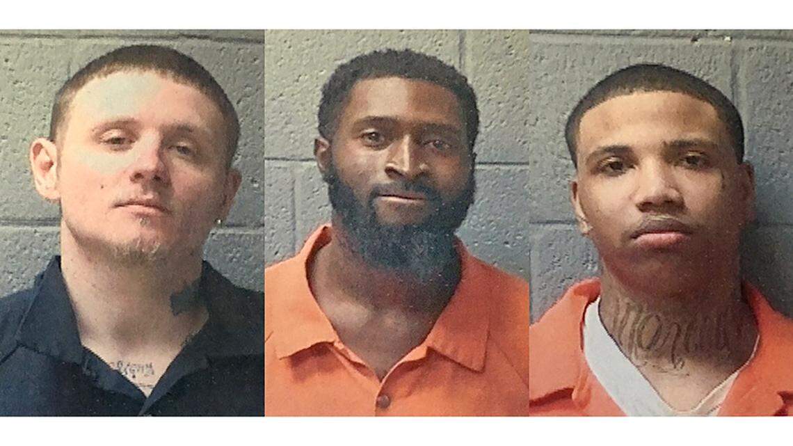 Christopher Shannon Boltin, 27; Tyshon Demontrea Johnson, 27; and Curtis Ray Green, 20.