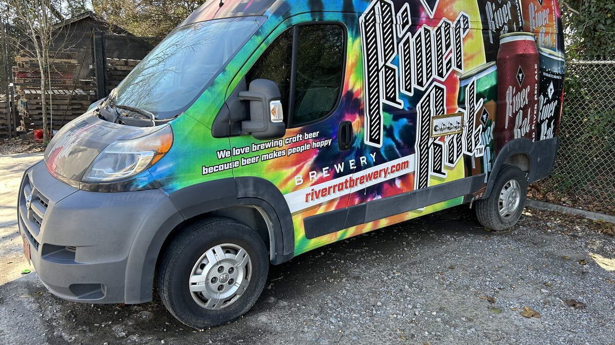 A van is among the River Rat Brewery equipment items that will be up grabs in a coming online auction.