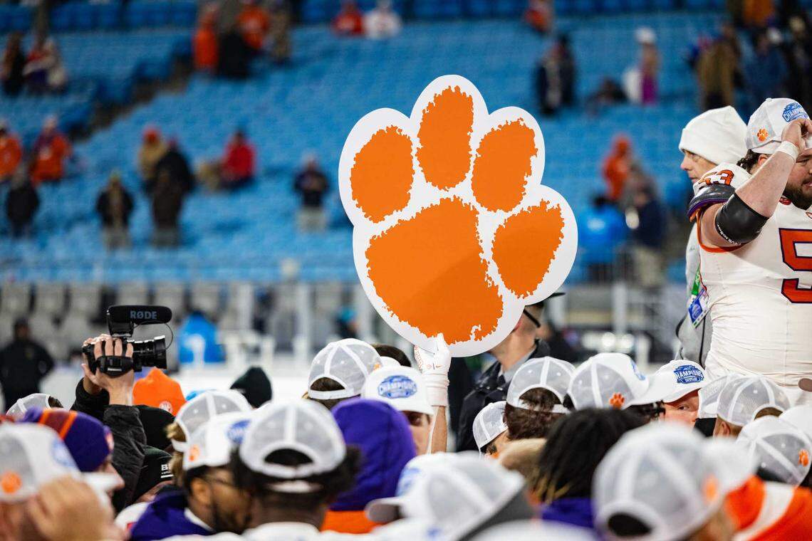 Clemson football logo at the 2024 ACC championship