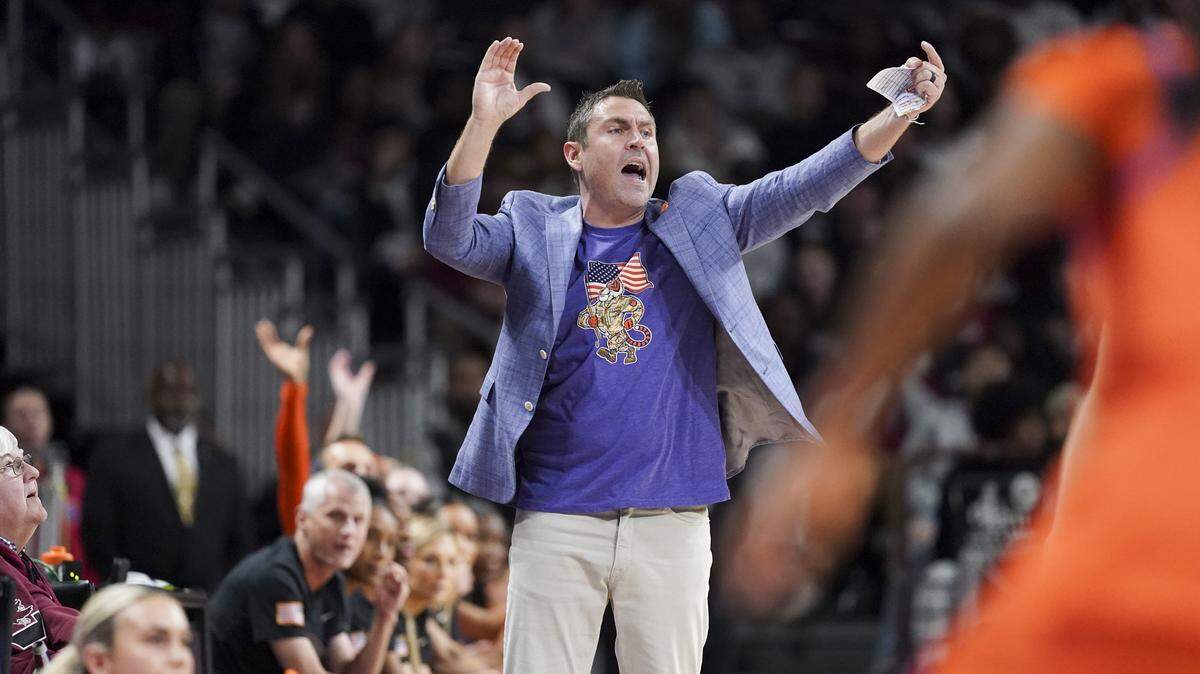 Clemson women’s basketball coach Shawn Poppie in November