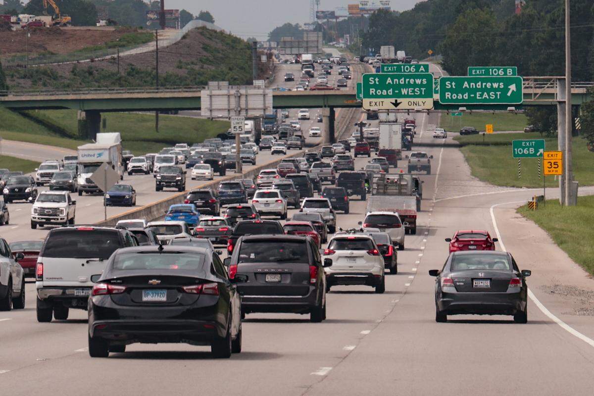 The area around Interstate 26 and St. Andrews Road had one of the highest numbers of reported accidents in Lexington County in 2023. The area, known as Malfunction Junction, is being redesigned to accommodate higher traffic flow.