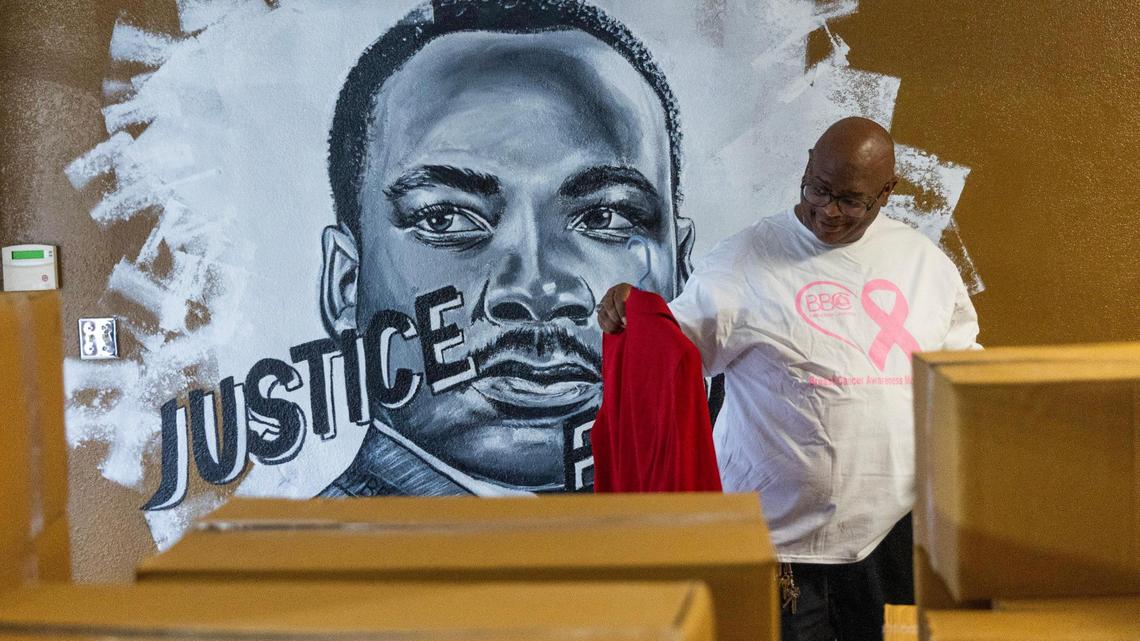 Perry Bradley shows Building Better Community’s new resource center on Thursday, October 12, 2023. His organization recently received a $200,000 grant from the state government.