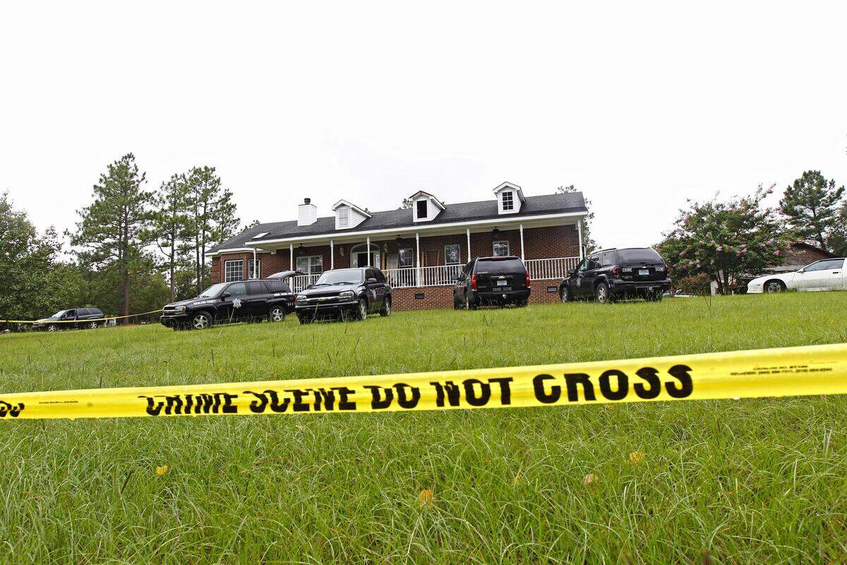 The Smyrna Road home of suspect Freddie Grant, 52, where crews conducted a search in 2012 for missing Columbia teen Gabrielle Swainson. Earlier in the day it was reported that Grant, 52, is accused of taking the girl to the Elgin house.