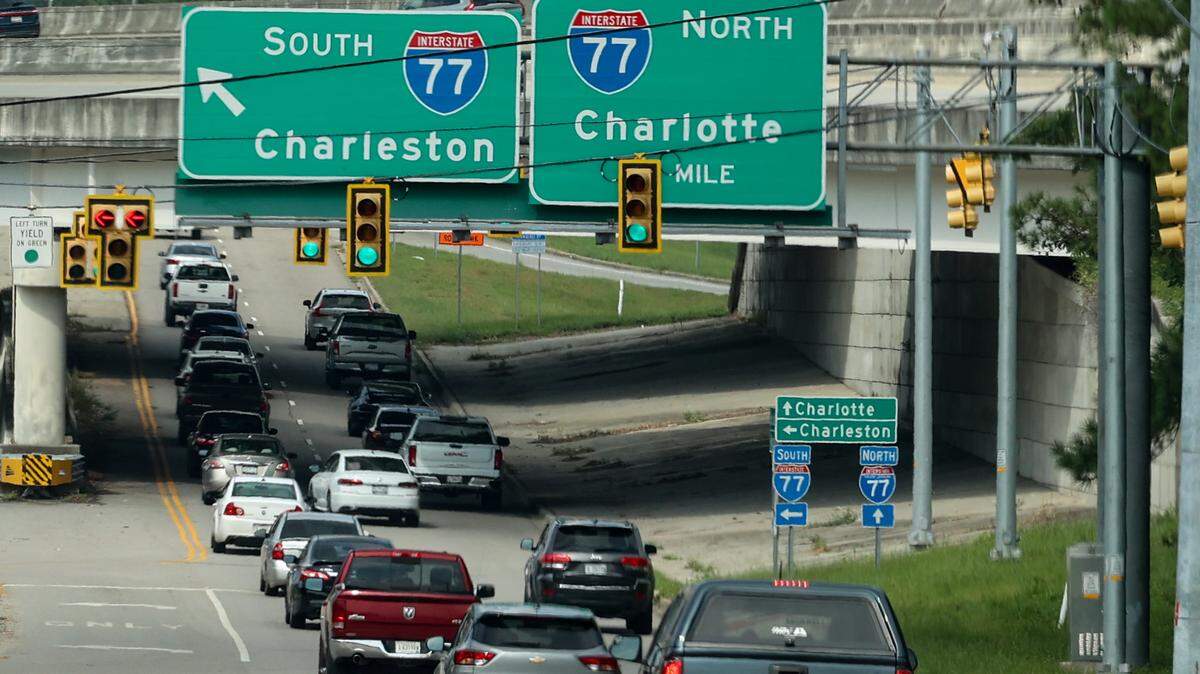 The area around Percival Road and Interstate 77 had one of the highest numbers of reported accidents in Richland County for 2023.
