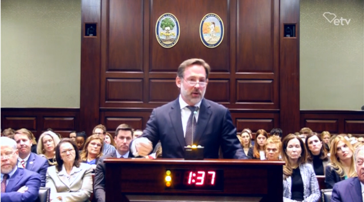 Murdaugh attorney Phil Barber argues before the S.C. Supreme Court on Feb. 11, 2026.