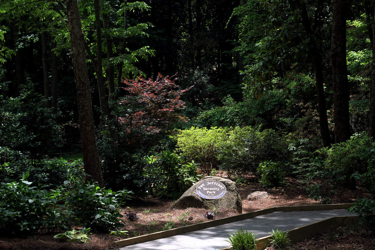 Trees and shade dominate the renovated and expanded Virginia Hylton Park.