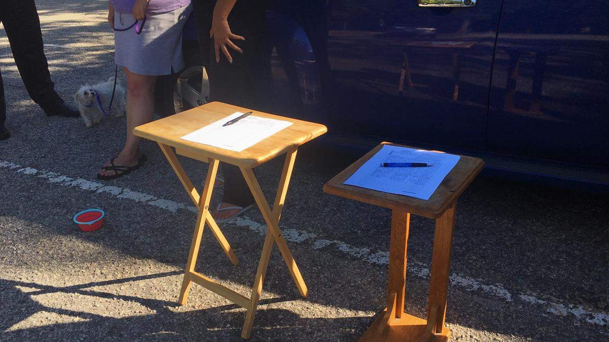 Petition signing in Irmo.