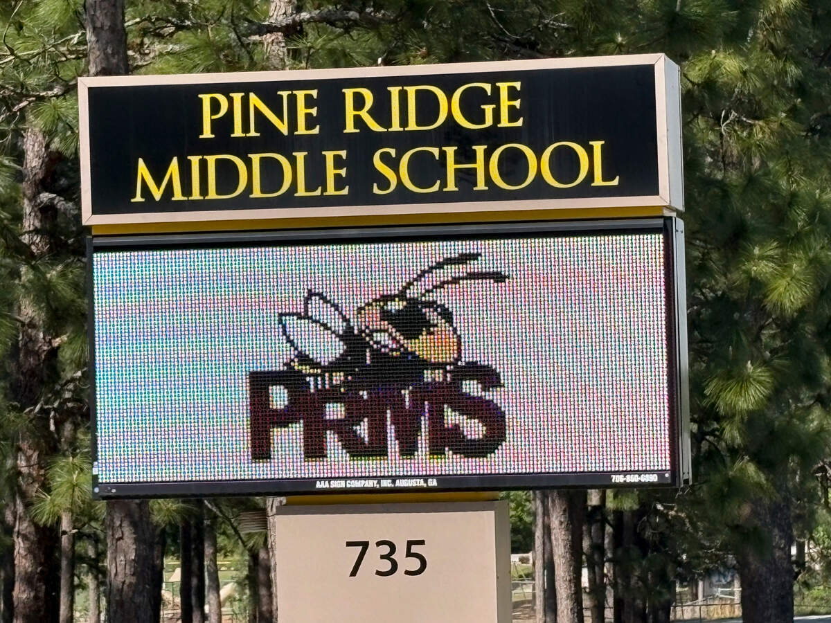 A school bus carrying students from Pine Ridge Middle School overturned in Chester County. At least 20 people were transported to the hospital.
