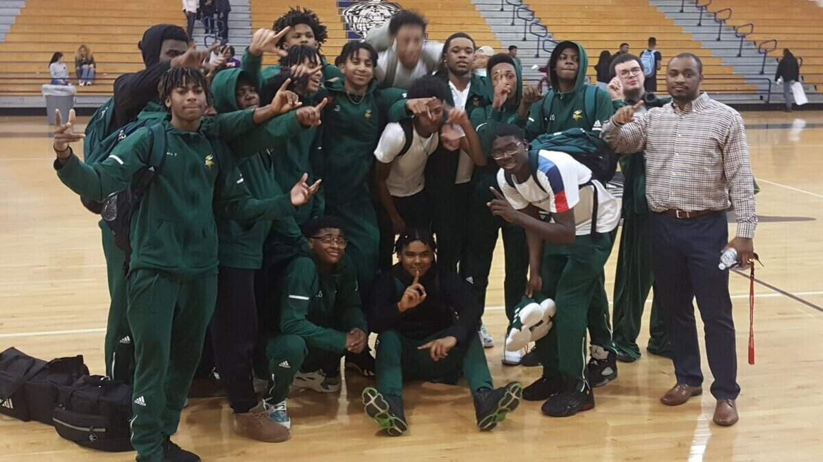Spring Valley pose for a photo after defeating Blythewood to win the Region 4-5A championship on Friday, Feb. 8, 2019.
