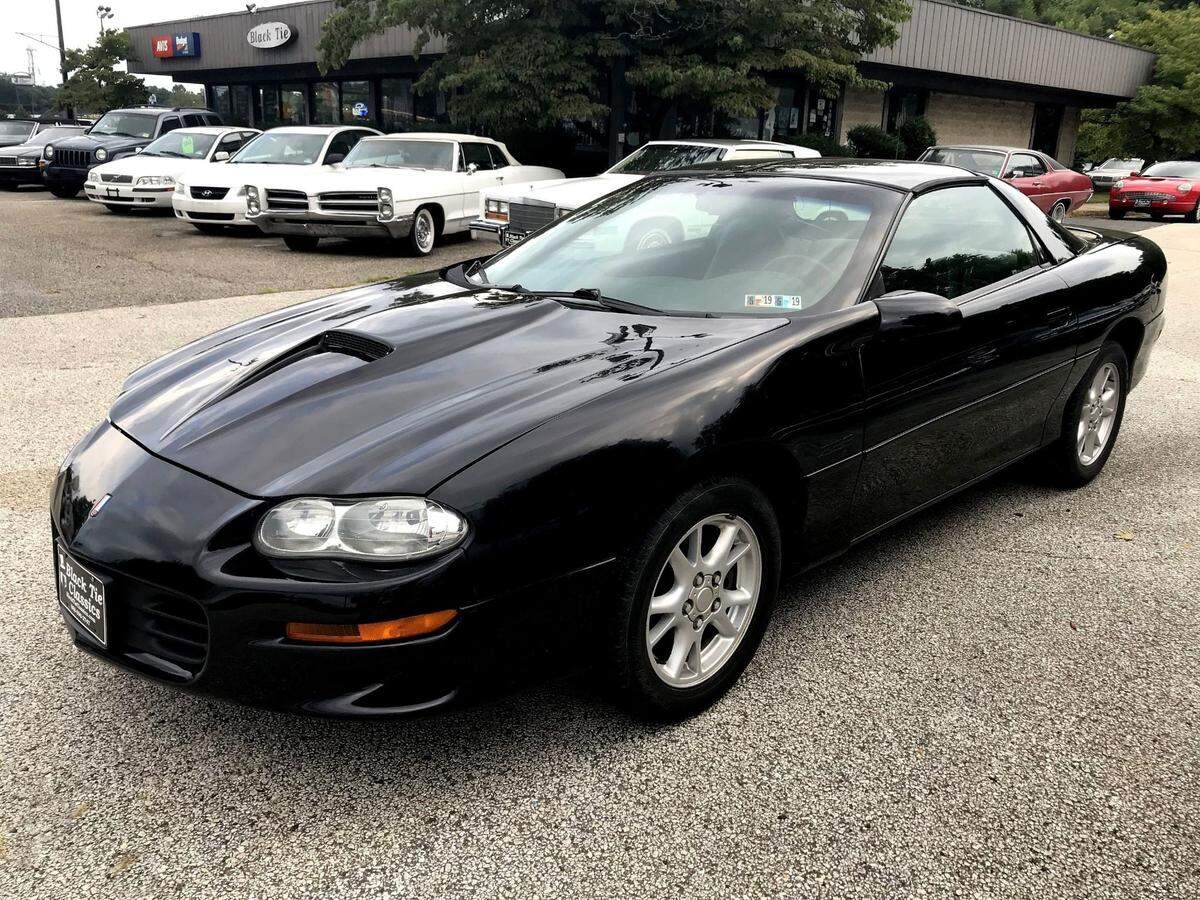 The man wanted for attempted murder left the crime scene in a 2000 Chevy Camaro, similar to the one shown in this photo.