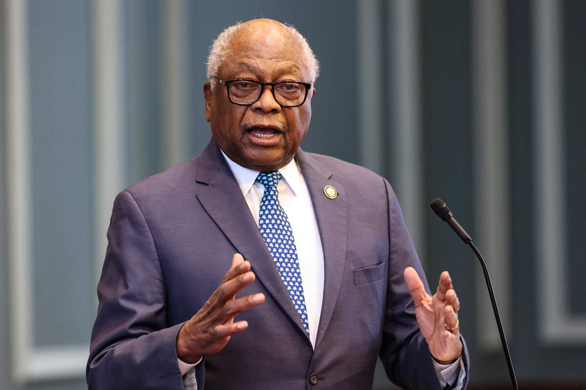 U.S. Rep. James Clyburn announced $204 million in Federal Funding for Assembly Street Railroad Project during a press conference at the Columbia City Hall on Friday, Jan. 10, 2025.