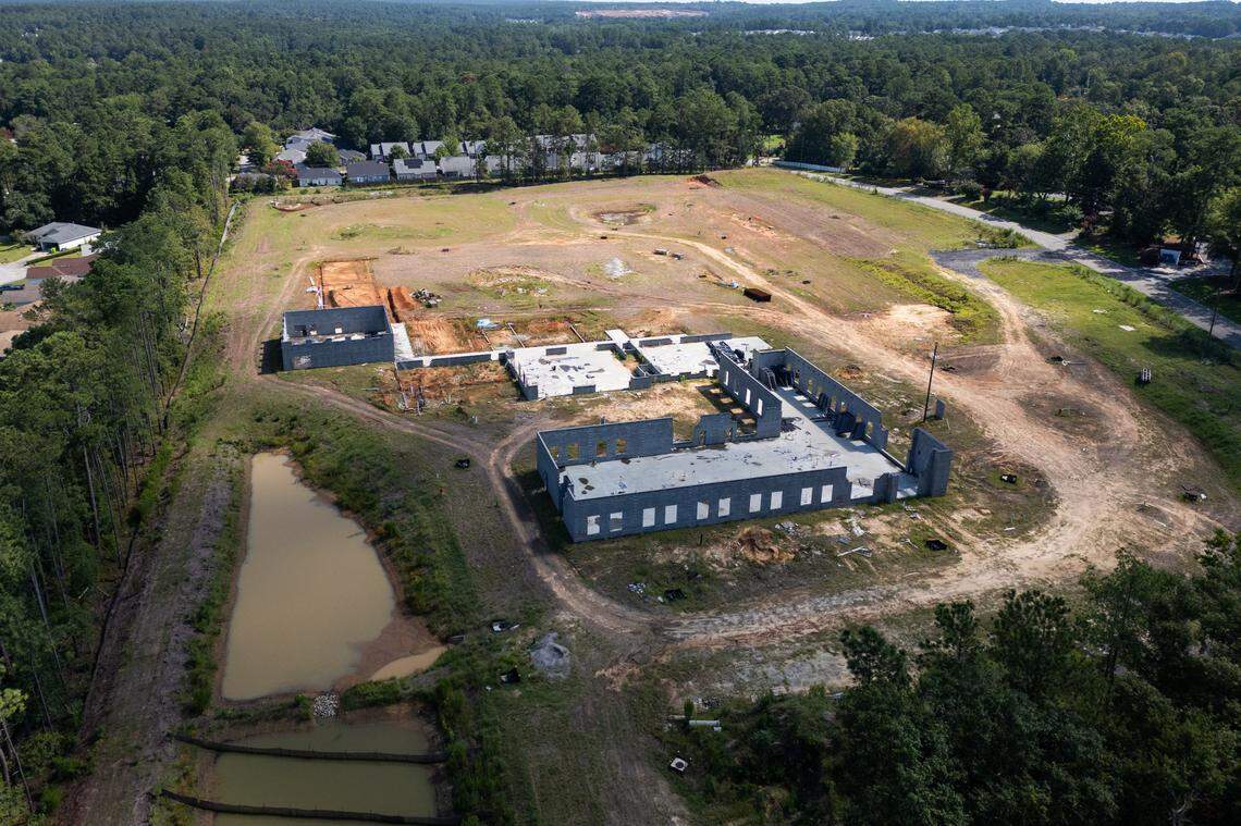 The Richland 1 School District construction site once called the Vince Ford Early Learning Center on Wednesday, July 23, 2025. 
