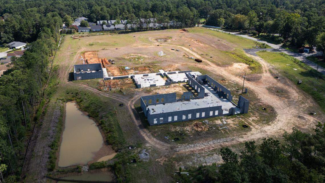 The Richland 1 School District construction site once called the Vince Ford Early Learning Center on Wednesday, July 23, 2025. 