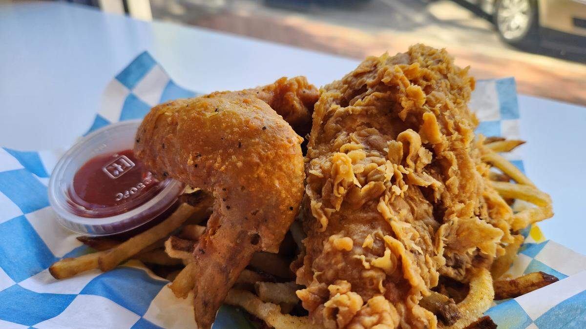 A two-piece combo from Drake’s Duck-In on Main Street in Columbia.