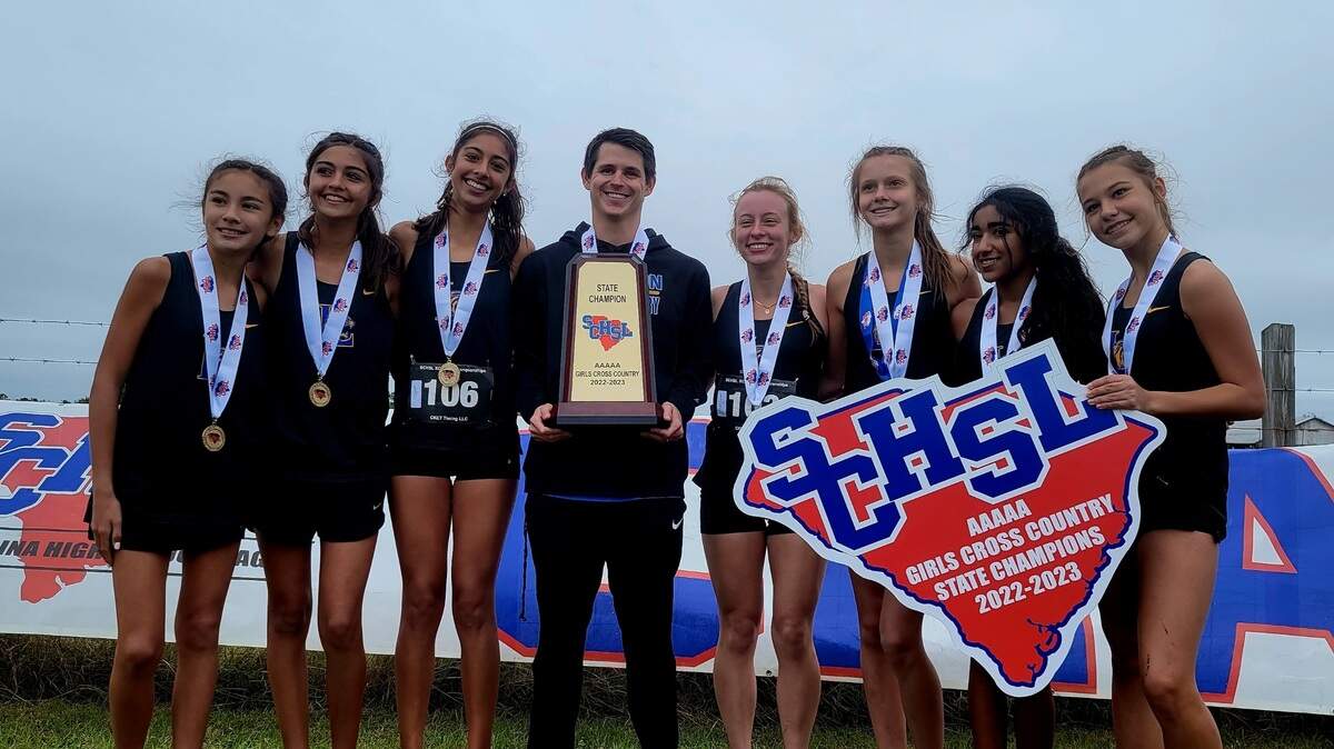 Lexington wins the Class 5A girls cross country state championship on Thursday, Nov. 10, 2022.