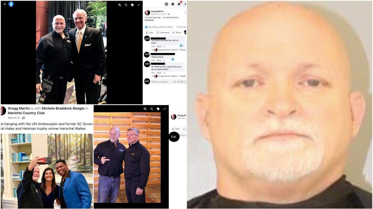 In the past decade Gregg Martin has shot photos and been photographed with Nikki Haley, Gov. Henry McMaster, George Rogers and other ex-Gamecock athletes. Since 2022, he’s been repeatedly charged with sexual abuse.