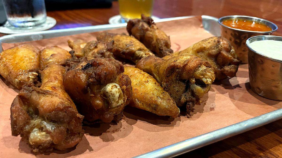 A plate of smoked wings at Southern Smoked Tavern and Steakhouse