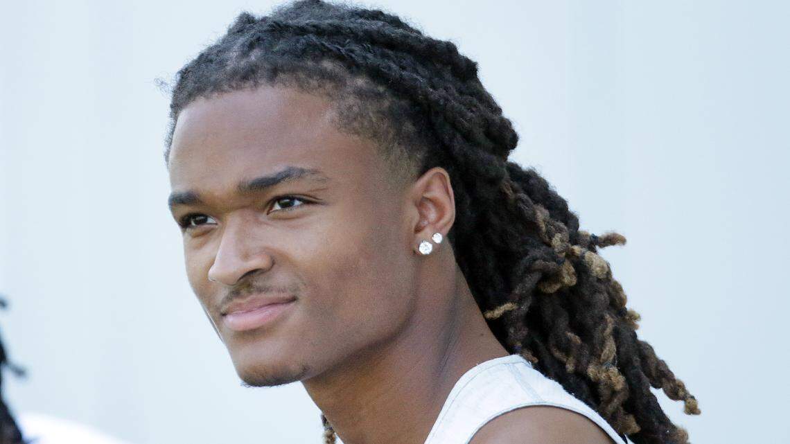 Football recruit Jaydon Hill, a cornerback from Madison, Ala.