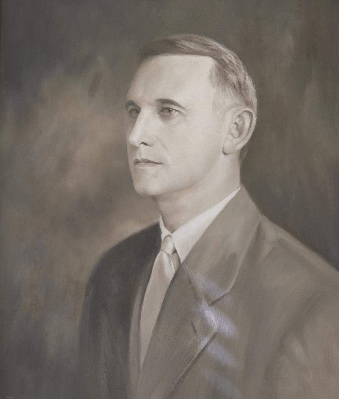 A portrait of Randolph Murdaugh Sr., Solicitor for the 14th Circuit 1920-40 which hangs in the General Sessions Courtroom A in Hampton, SC.