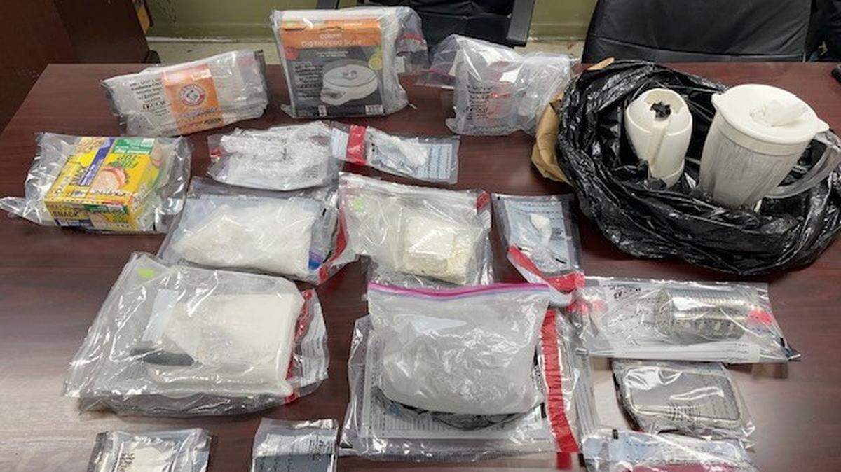 Investigators with the Sumter County Sheriff’s office seized almost three pounds of opiates, along with the methamphetamine and cocaine during the execution of a search warrant on May 1, 2023.