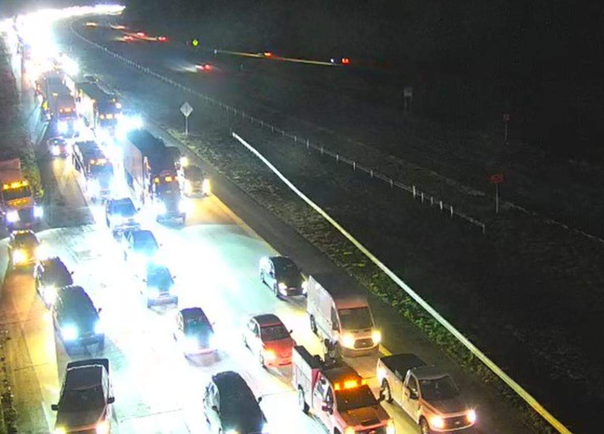 A crash caused a traffic jam on an interstate running through Columbia.