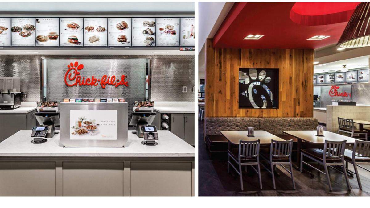 Aramark provided this graphic rendering of what the Chick-fil-A could look like when it opens in Russell House on USC's campus in August.