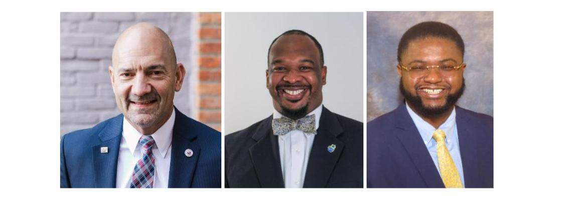 Candidates for the Lexington-Richland 5 superintendent job. From left, Ronald Iarussi, Akil Ross and Sam Whack.