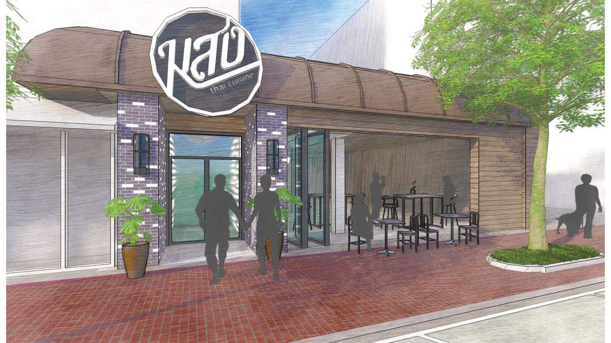 A rendering of Kao Thai Cuisine, which plans to move from the Vista to Main Street in Columbia in 2023.