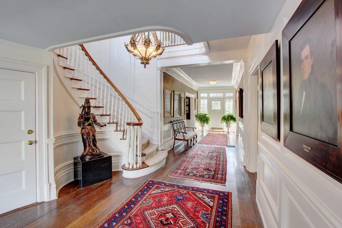 An interior view of historic Cedar Knoll Estate in Camden, SC, which is set for auction soon.
