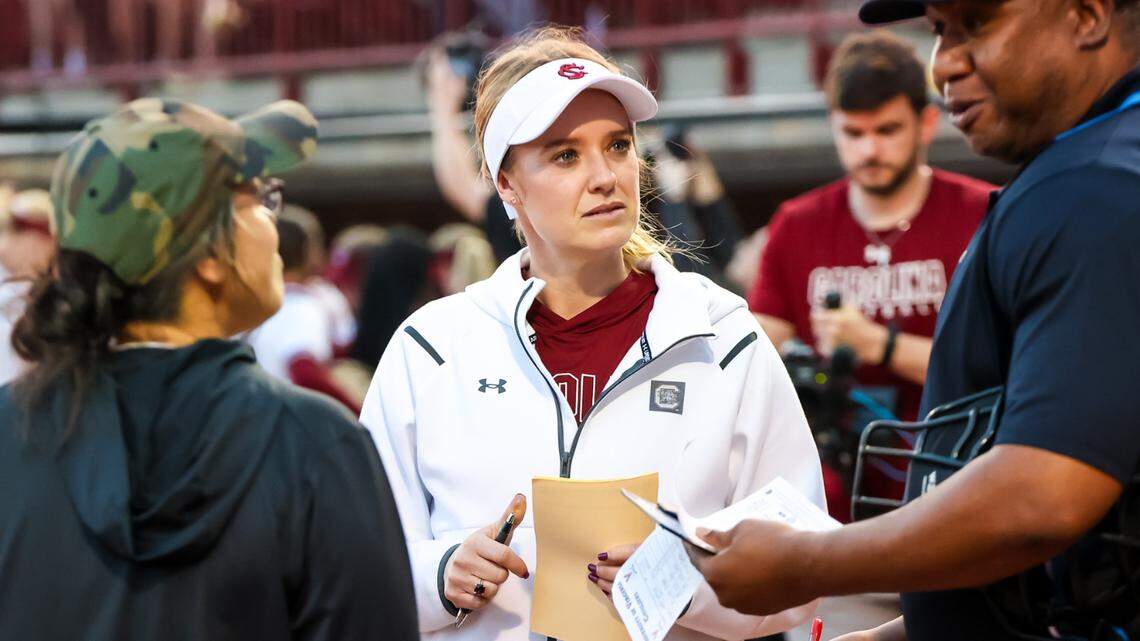South Carolina Gamecocks head coach Ashley Chastain Woodard