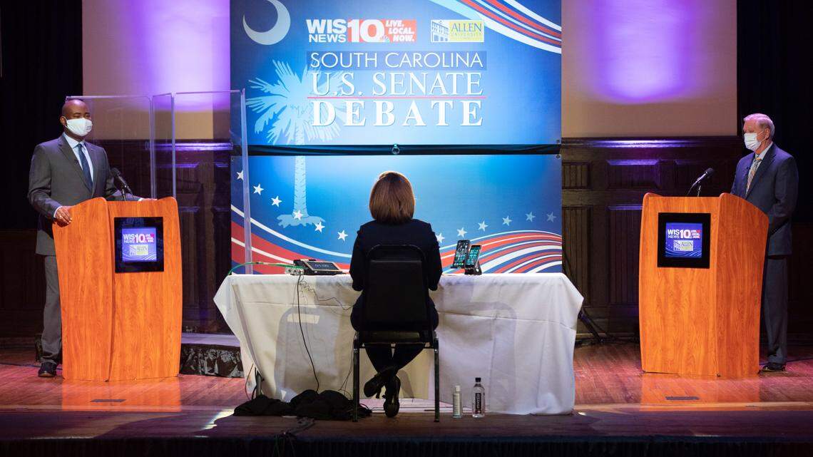 SC’s Graham, Harrison square off in first Senate debate over COVID-19, Supreme Court