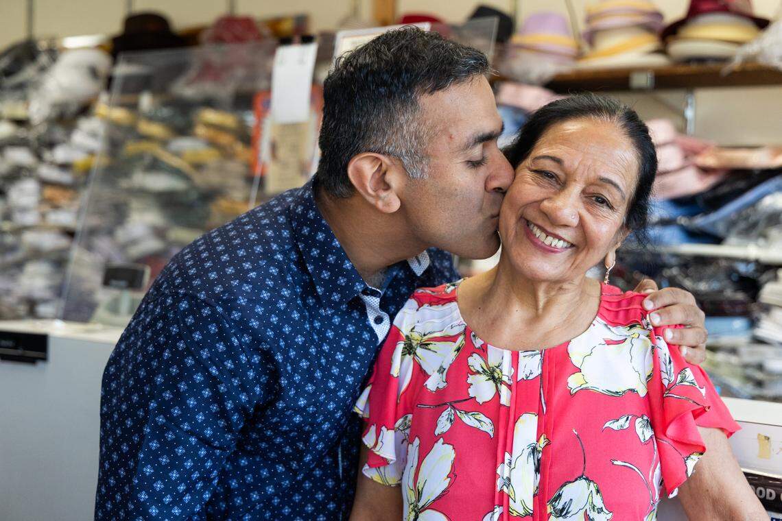 Dr. Hitesh Tolani is proud of his mother, Jaya Tolani, for her decades in the clothing retail business, and her upcoming retirement.
