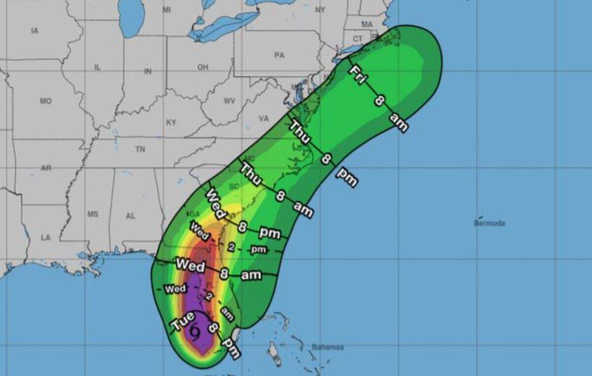 Forecasts show Tropical Storm Elsa will affect the Midlands.