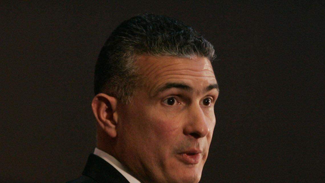 Frank Martin talks at a press conference Tuesday after he was hired as the Gamecocks' head mens basketball coach. Martin is the former head coach at Kansas State.